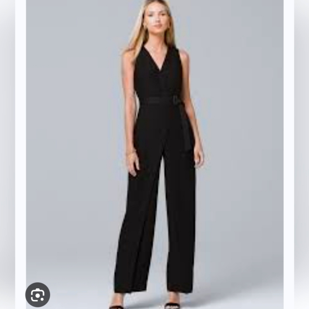 White House Black Market Black Jumpsuite